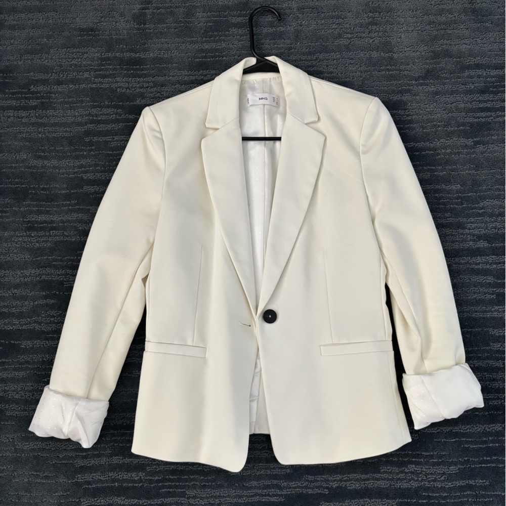 Mango Off-White Blazer